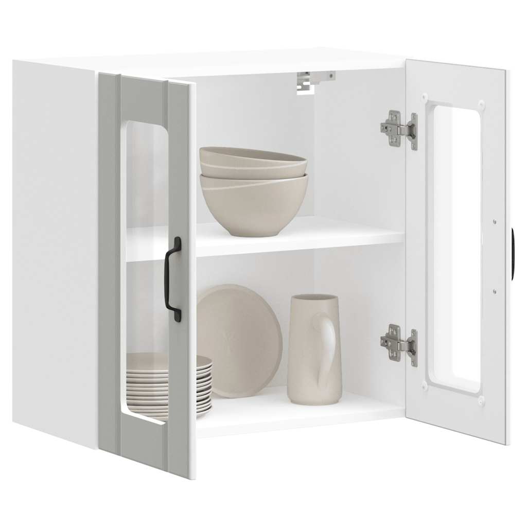 Lucca Wall Kitchen Cabinet with Glass Doors