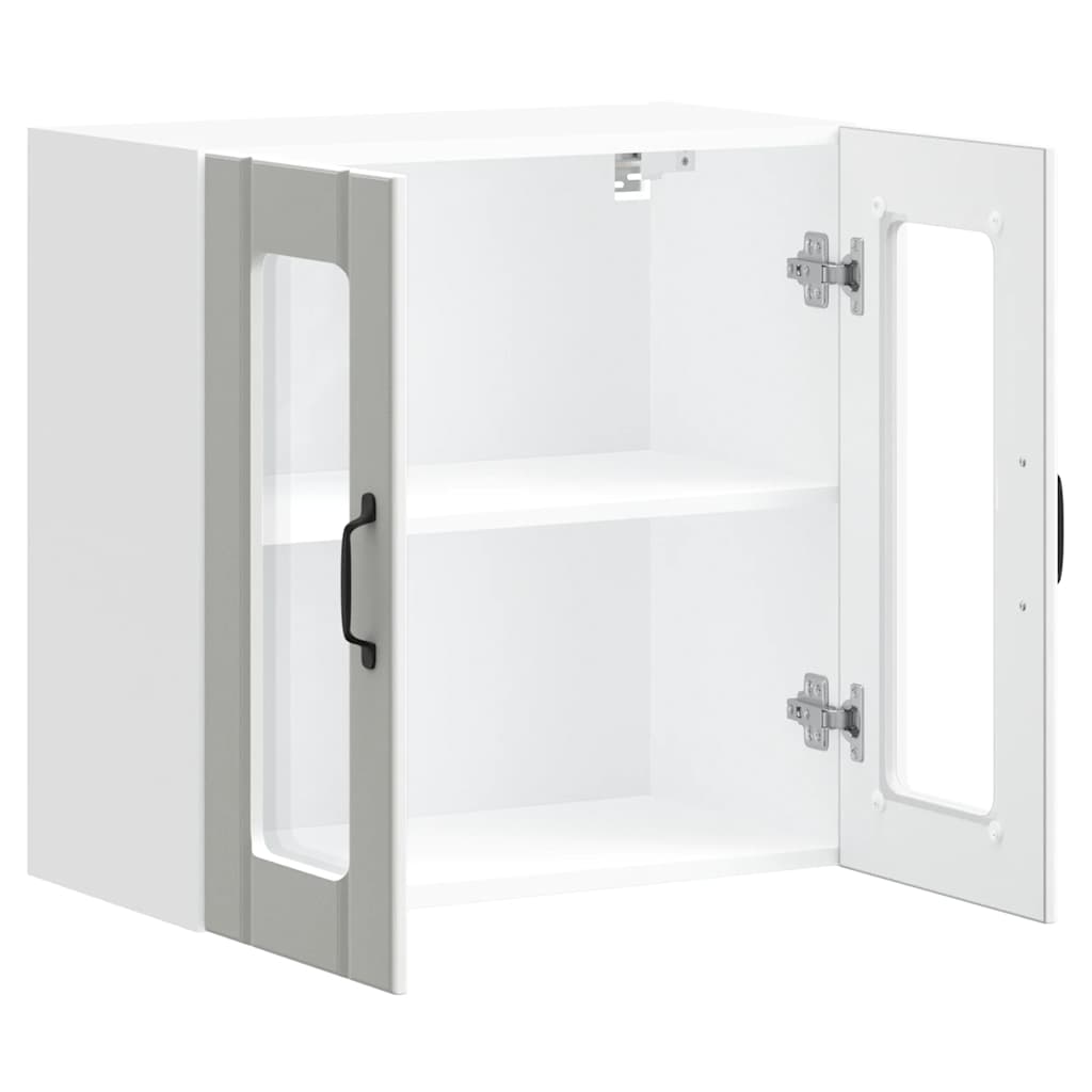 Lucca Wall Kitchen Cabinet with Glass Doors