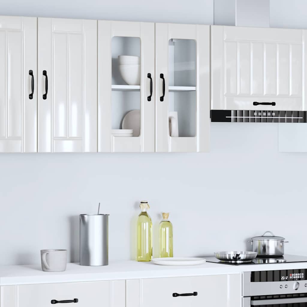 Lucca kitchen wall cabinet with glass doors