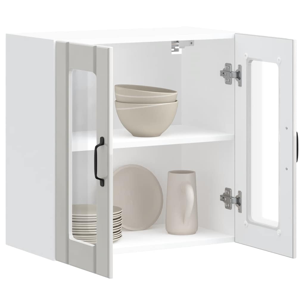 Lucca kitchen wall cabinet with glass doors