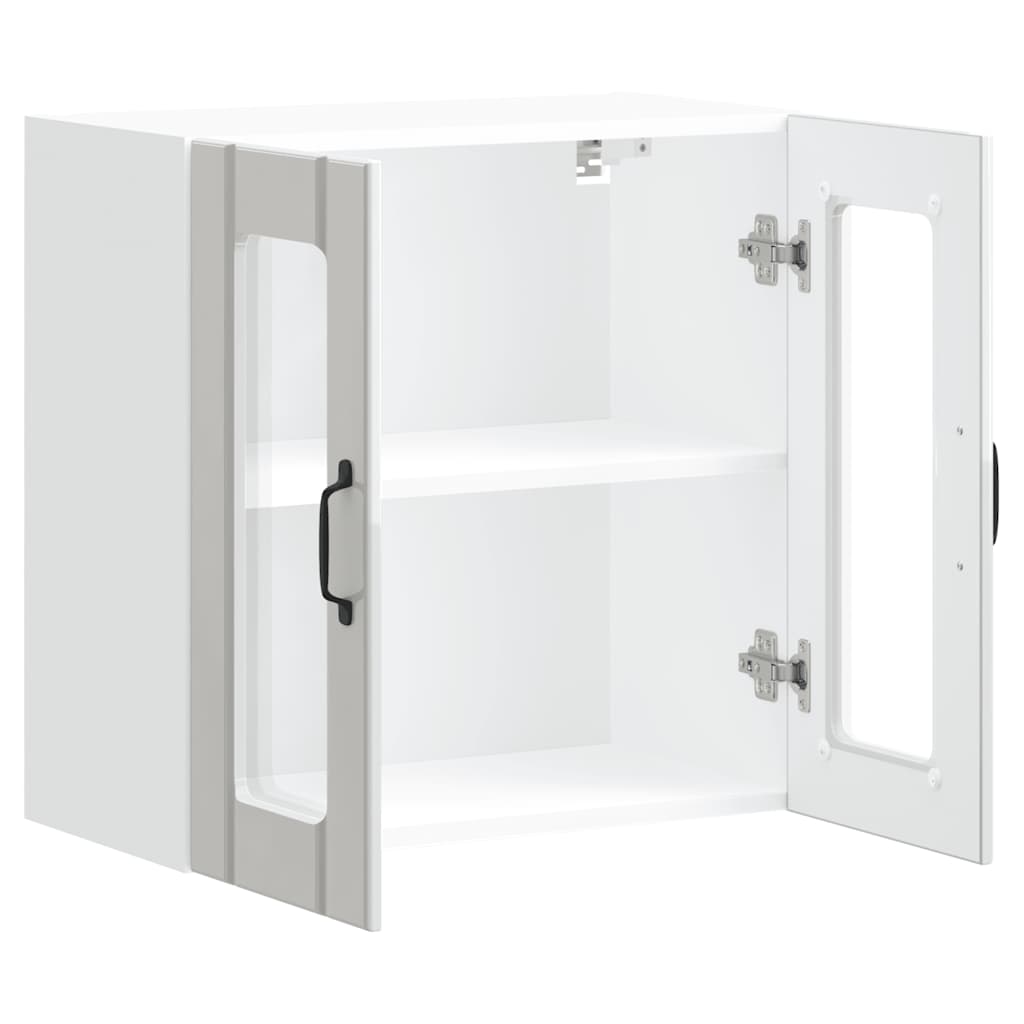 Lucca kitchen wall cabinet with glass doors