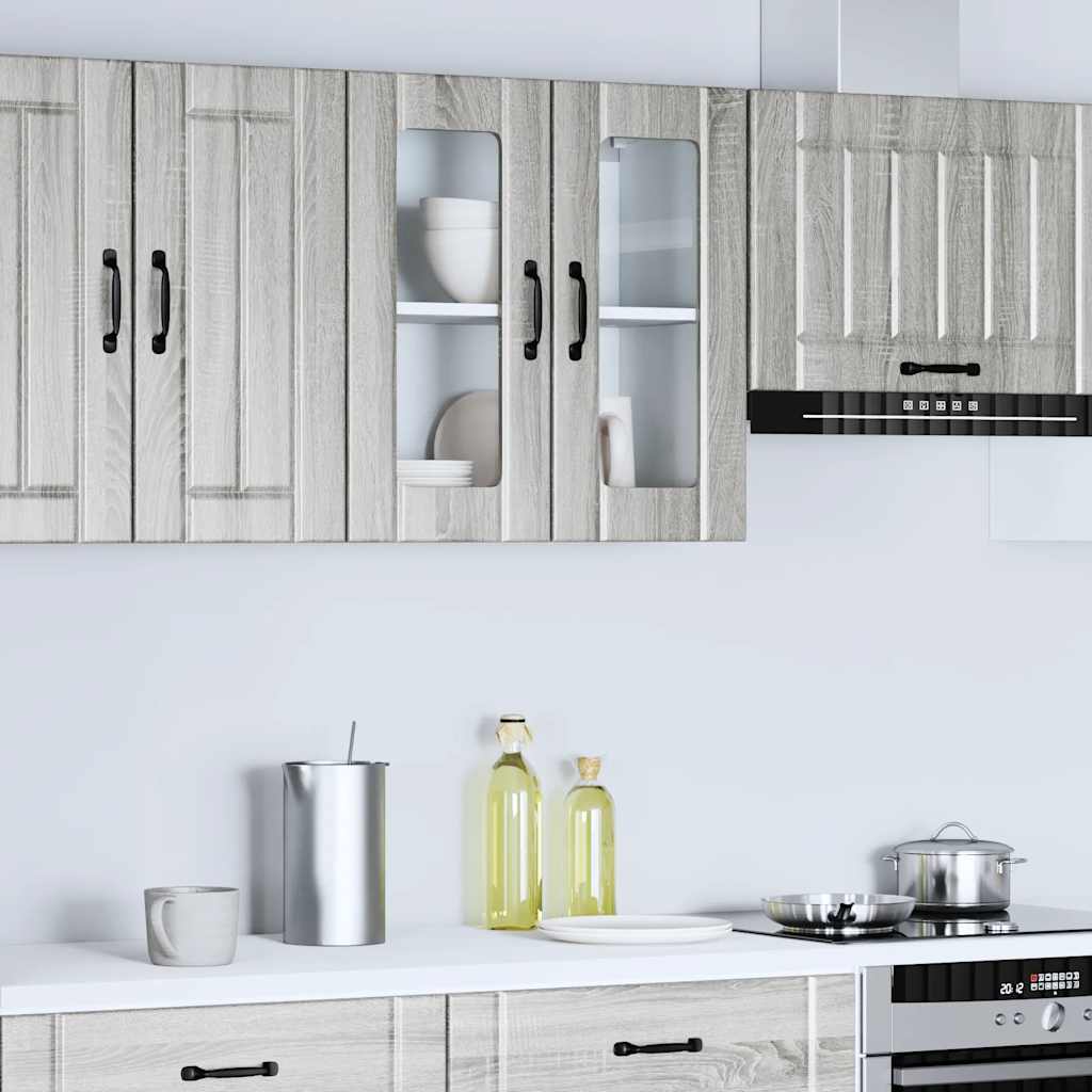 Lucca wall kitchen cabinet with glass doors