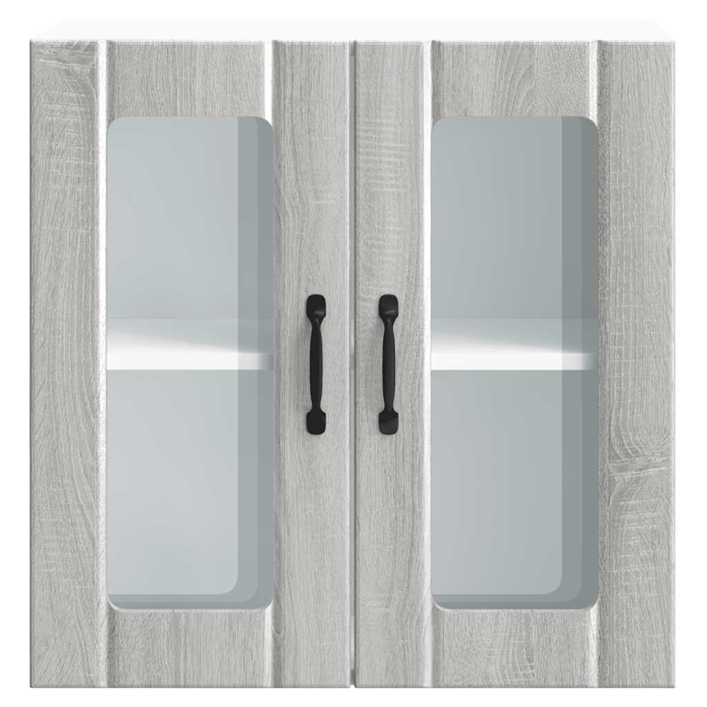 Lucca wall kitchen cabinet with glass doors