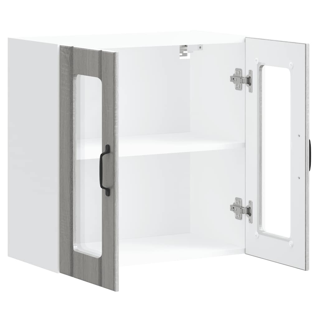 Lucca wall kitchen cabinet with glass doors