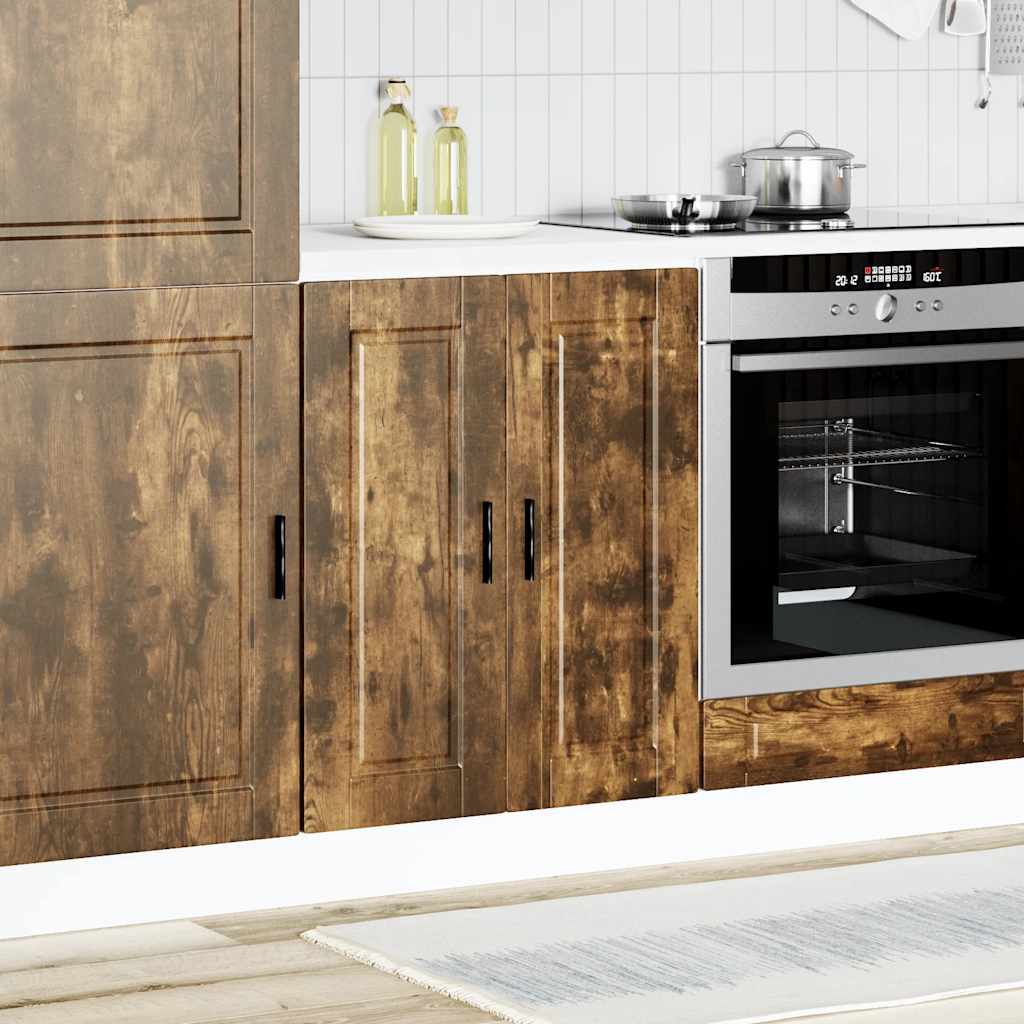 Kitchen cabinet, Porto, smoked oak, engineered wood