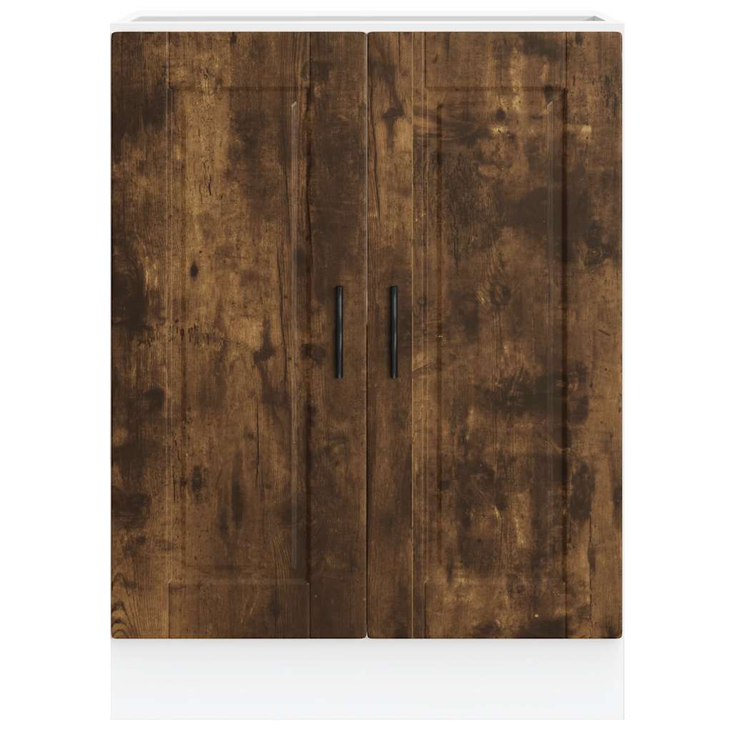 Kitchen cabinet, Porto, smoked oak, engineered wood