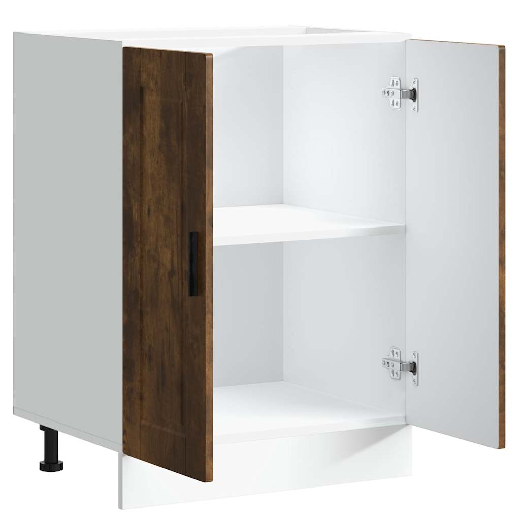 Kitchen cabinet, Porto, smoked oak, engineered wood