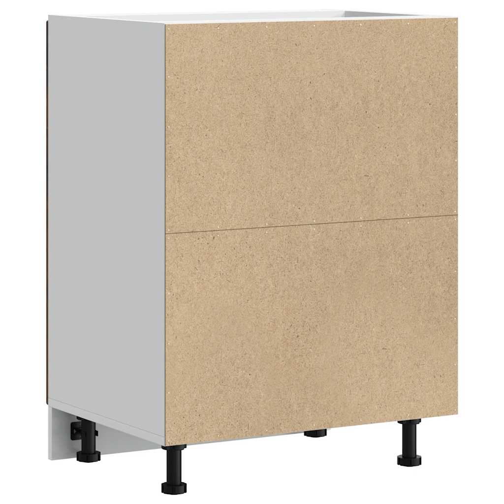 Virtuvės spintelė, Porto, dūminio ąžuolo, apdirbta mediena