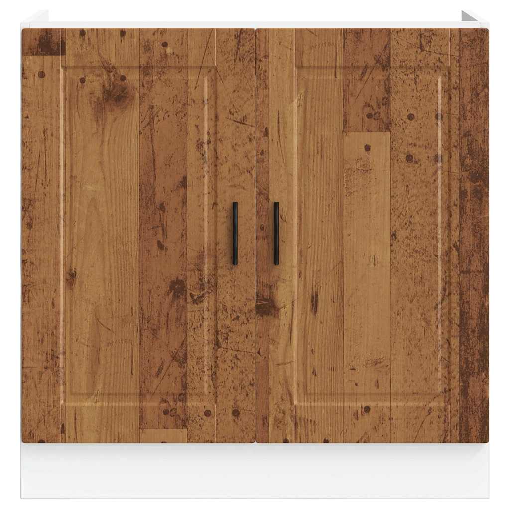 Porto old wood washbasin cabinet 80x46x81.5 cm