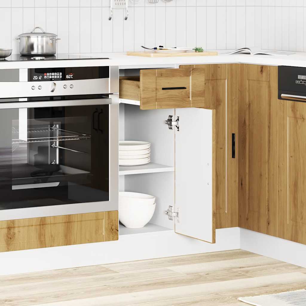 Kitchen cabinet, Porto, artisan oak, engineered wood