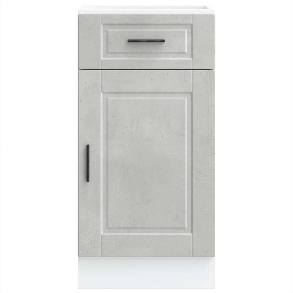 Kitchen cabinet, Porto, concrete grey, engineered wood