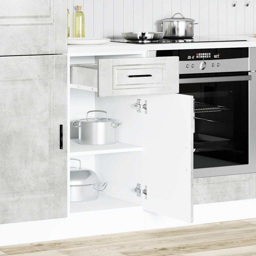 Kitchen cabinet, Porto, concrete grey, engineered wood