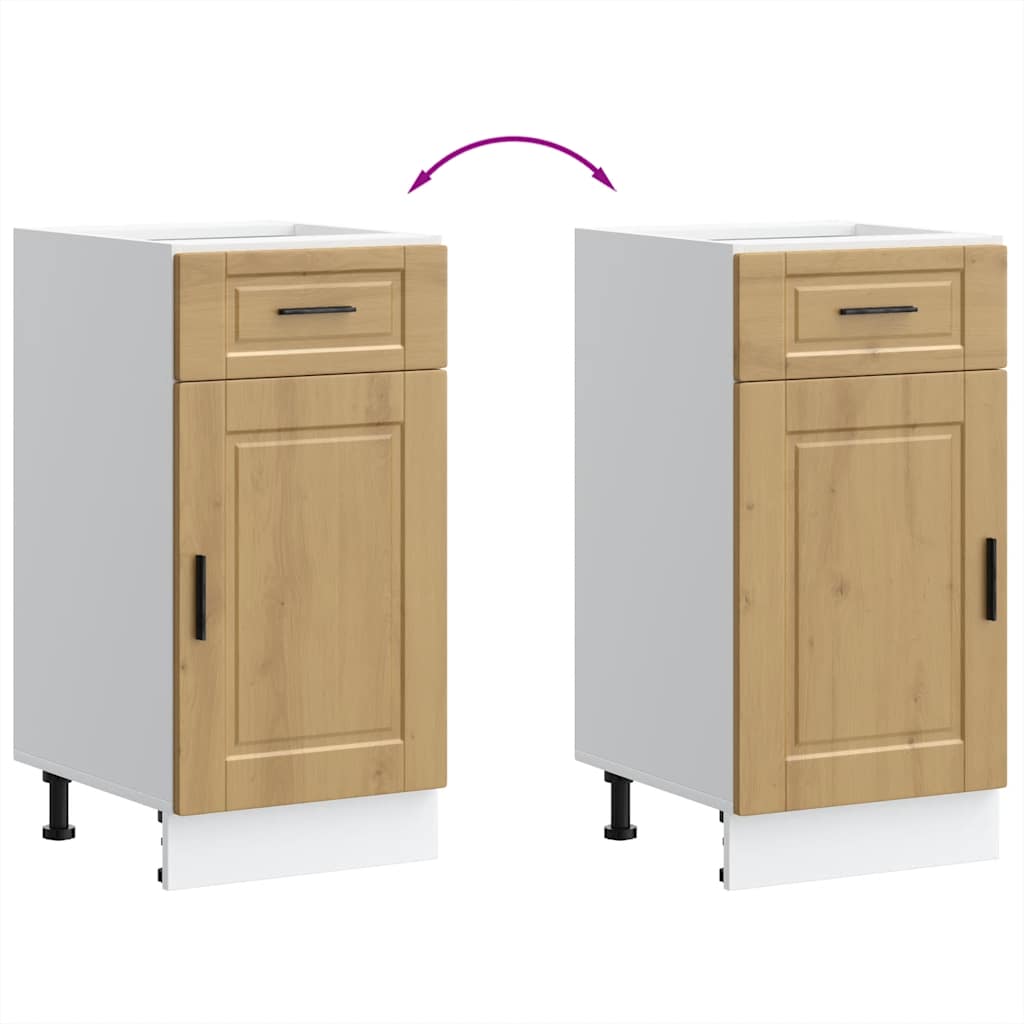 Kitchen cabinet, Porto, artisan oak, engineered wood