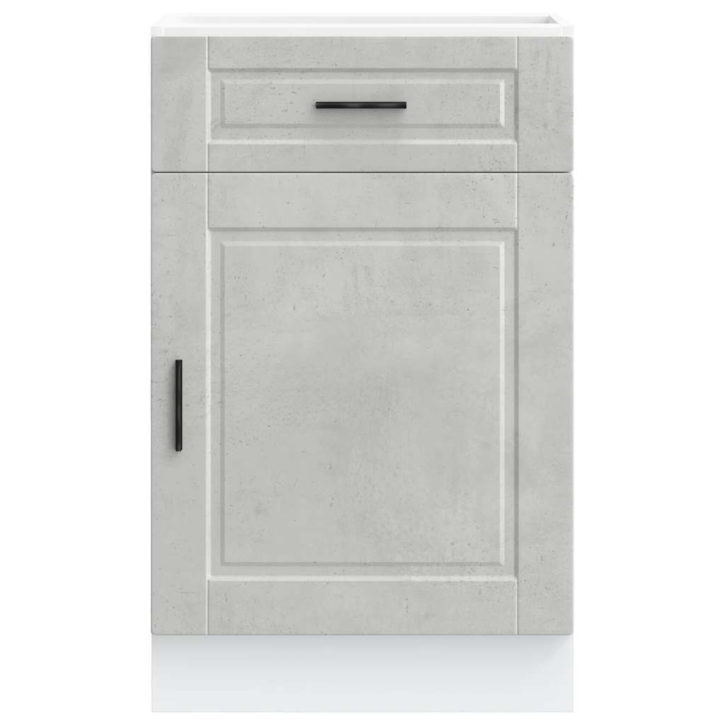 Kitchen cabinet, Porto, concrete grey, engineered wood