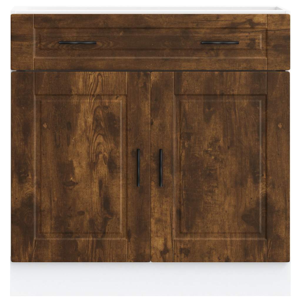 Kitchen cabinet, Porto, smoked oak, engineered wood
