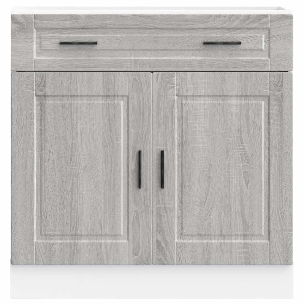 Kitchen cabinet, Porto, grey, engineered wood