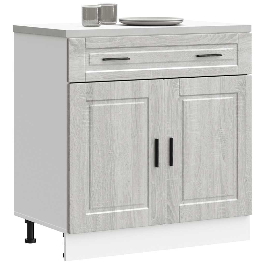 Kitchen cabinet, Porto, grey, engineered wood