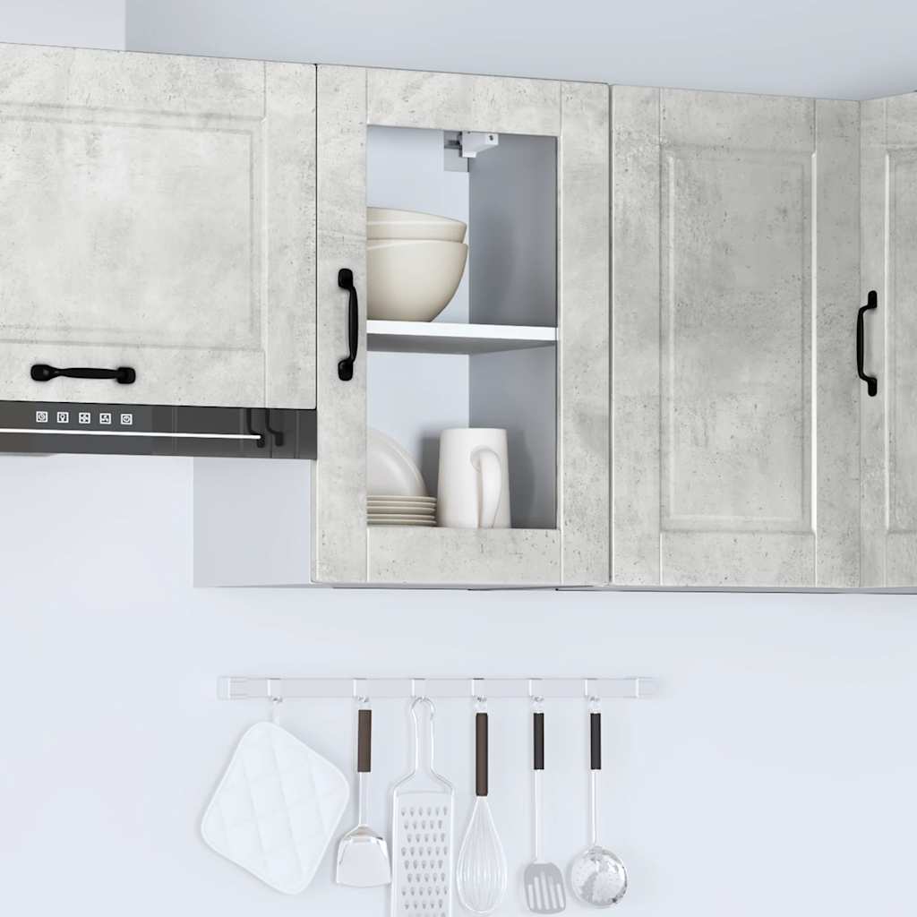 kitchen wall cabinet with glass doors "Porto"