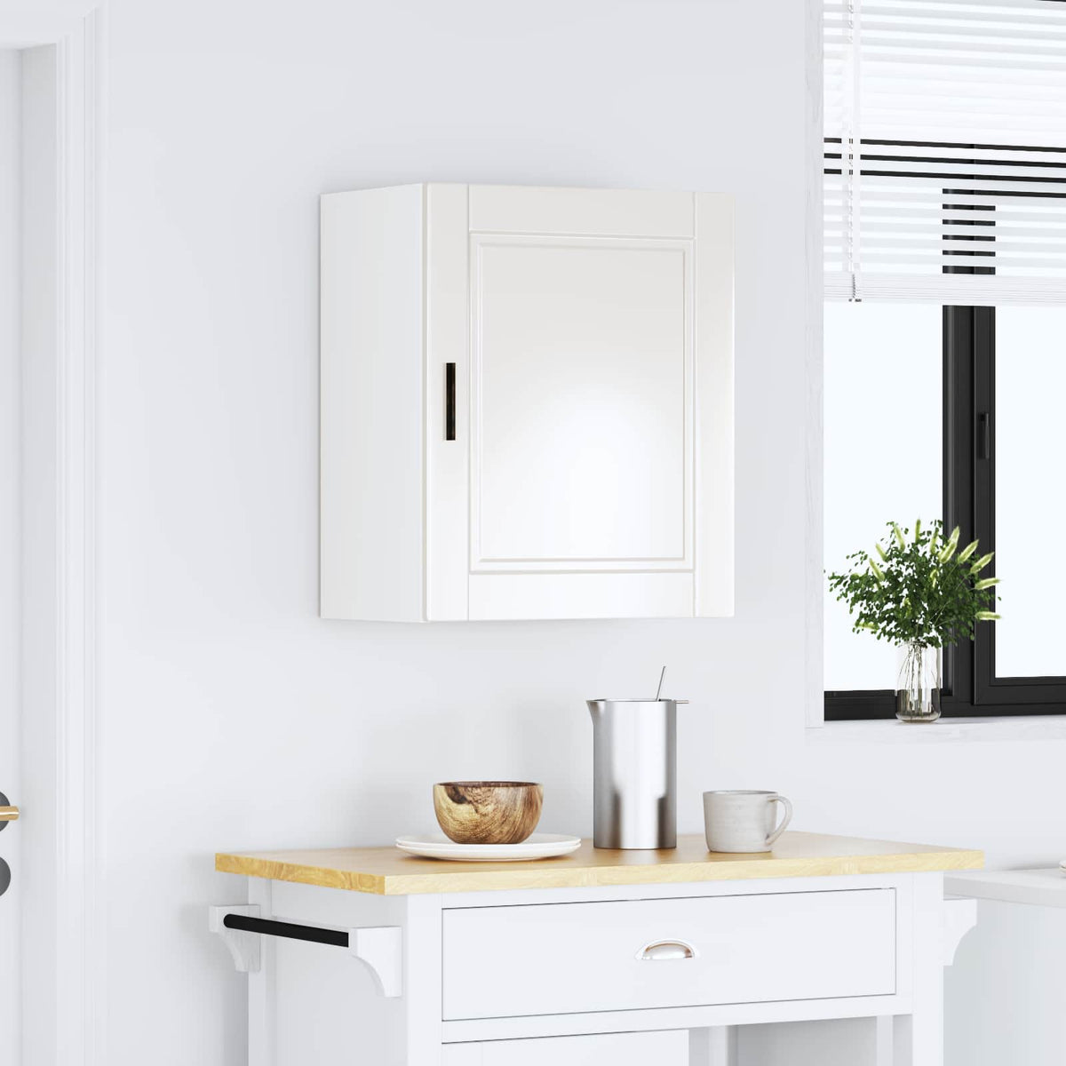 Wall kitchen cabinet "Porto" Glossy white