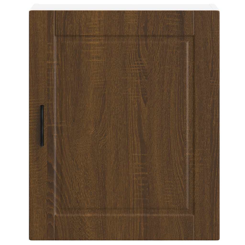 Wall kitchen cabinet "Porto" Brown oak engineered wood