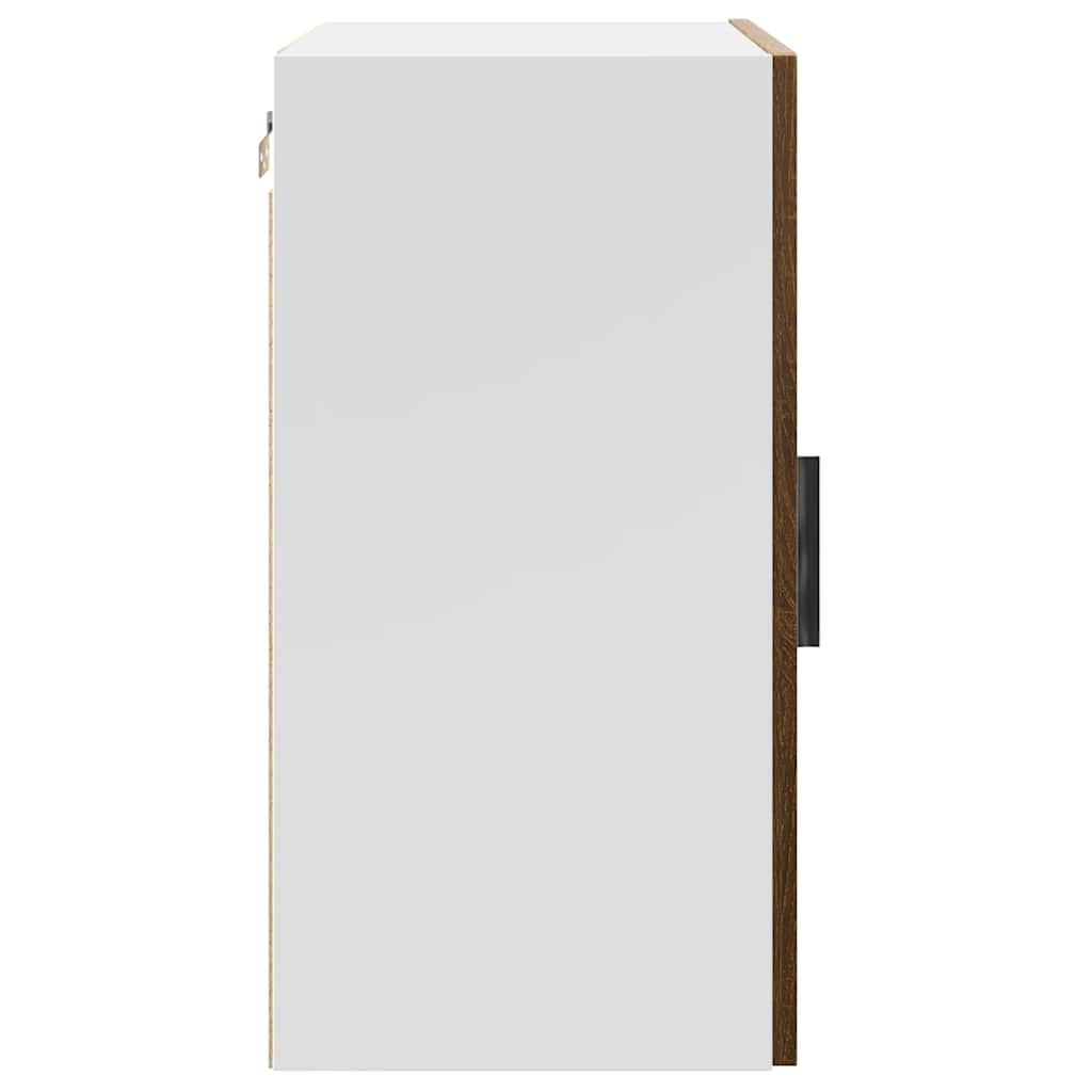 Wall kitchen cabinet "Porto" Brown oak engineered wood