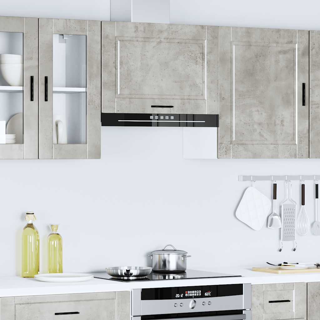 Kitchen cabinet, Porto, concrete grey, engineered wood