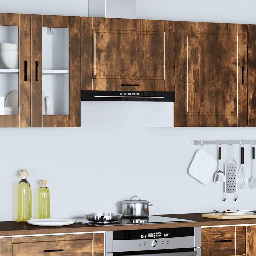 Kitchen cabinet, Porto, smoked oak, engineered wood