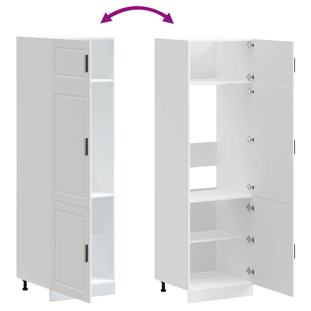 Kitchen cabinet, Porto, white, treated wood