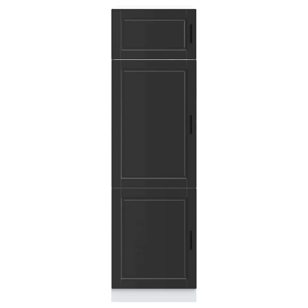 Kitchen cabinet, Porto, black, engineered wood