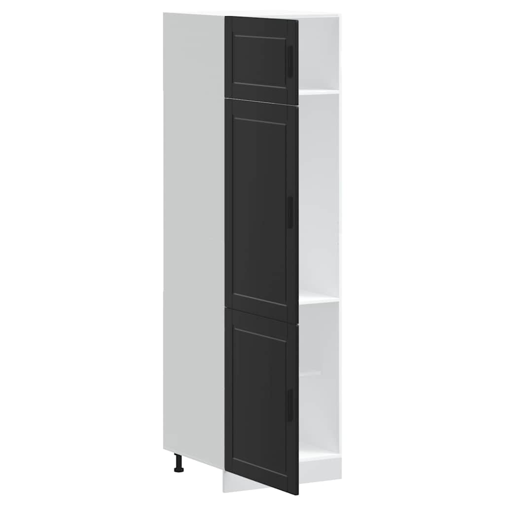 Kitchen cabinet, Porto, black, engineered wood
