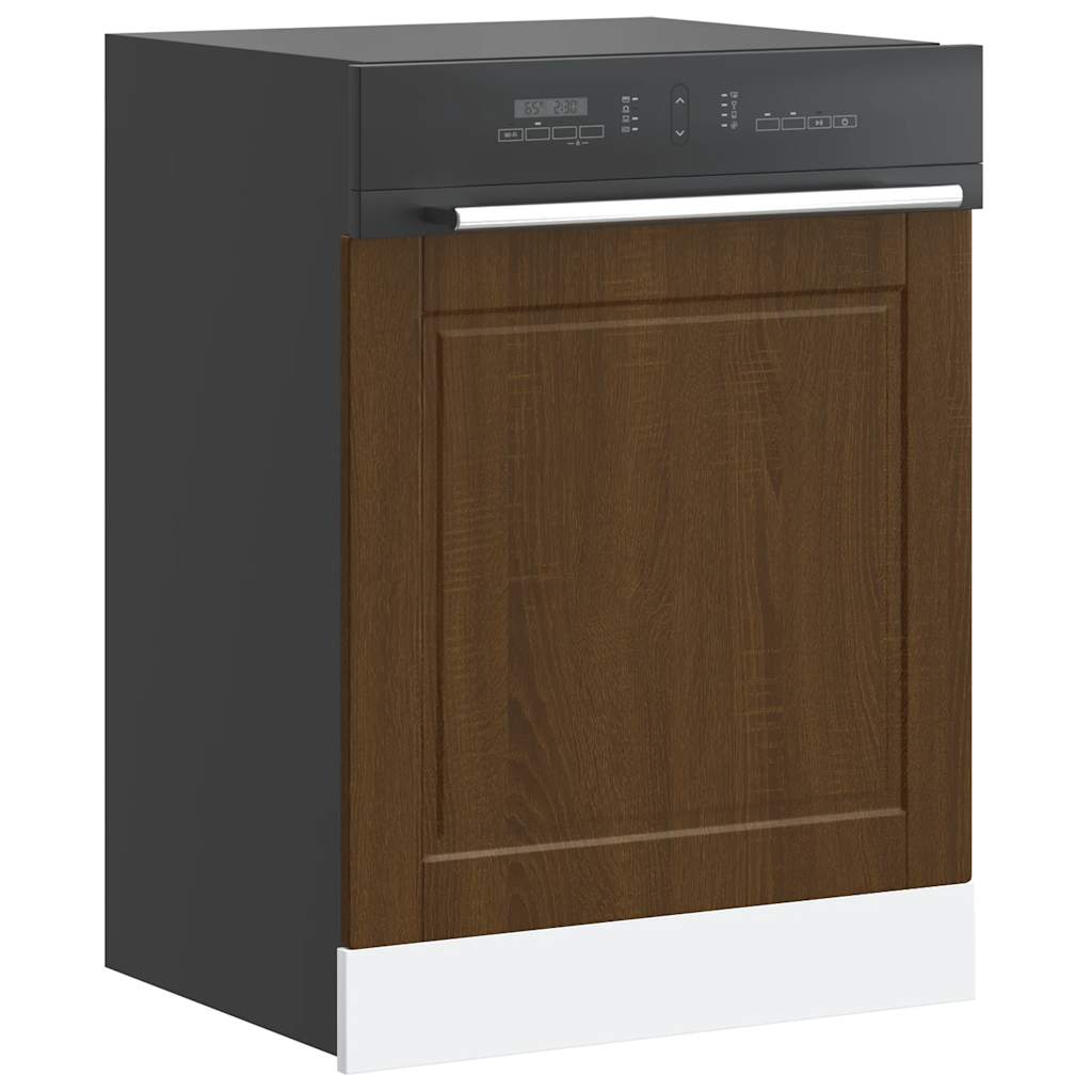 Dishwasher panel, Porto, brown, 60x1.5x67cm, wood