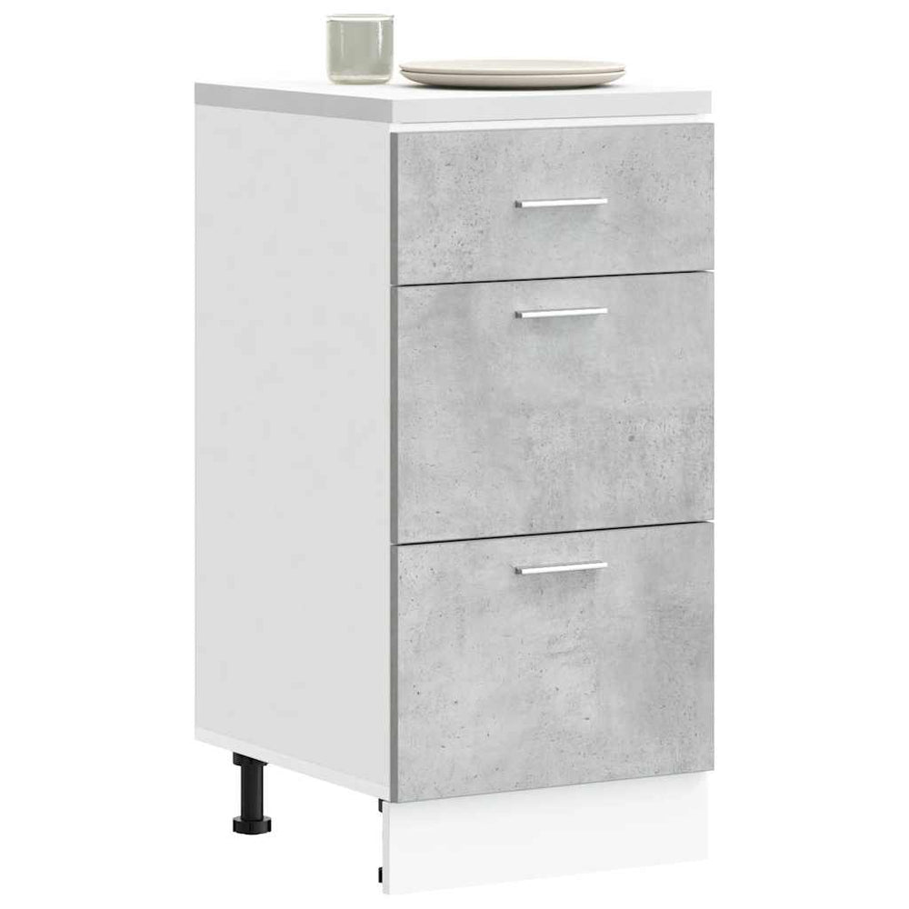 Base Cabinet "Lyon" Concrete Grey 40x46x81.5 cm