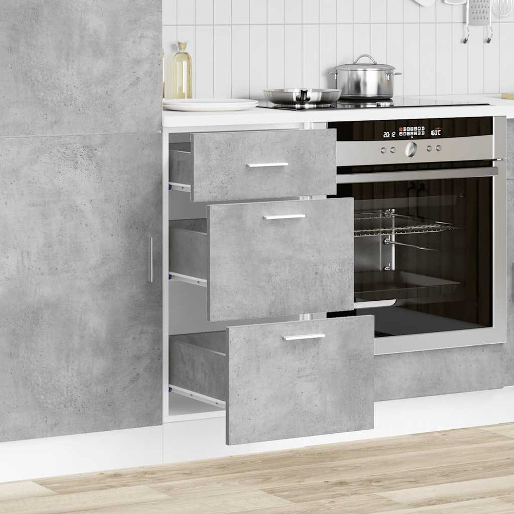 Base Cabinet "Lyon" Concrete Grey 40x46x81.5 cm