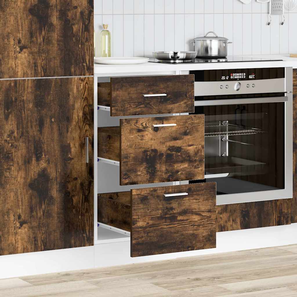 Base cabinet "Lyon" smoked oak 40x46x81.5 cm
