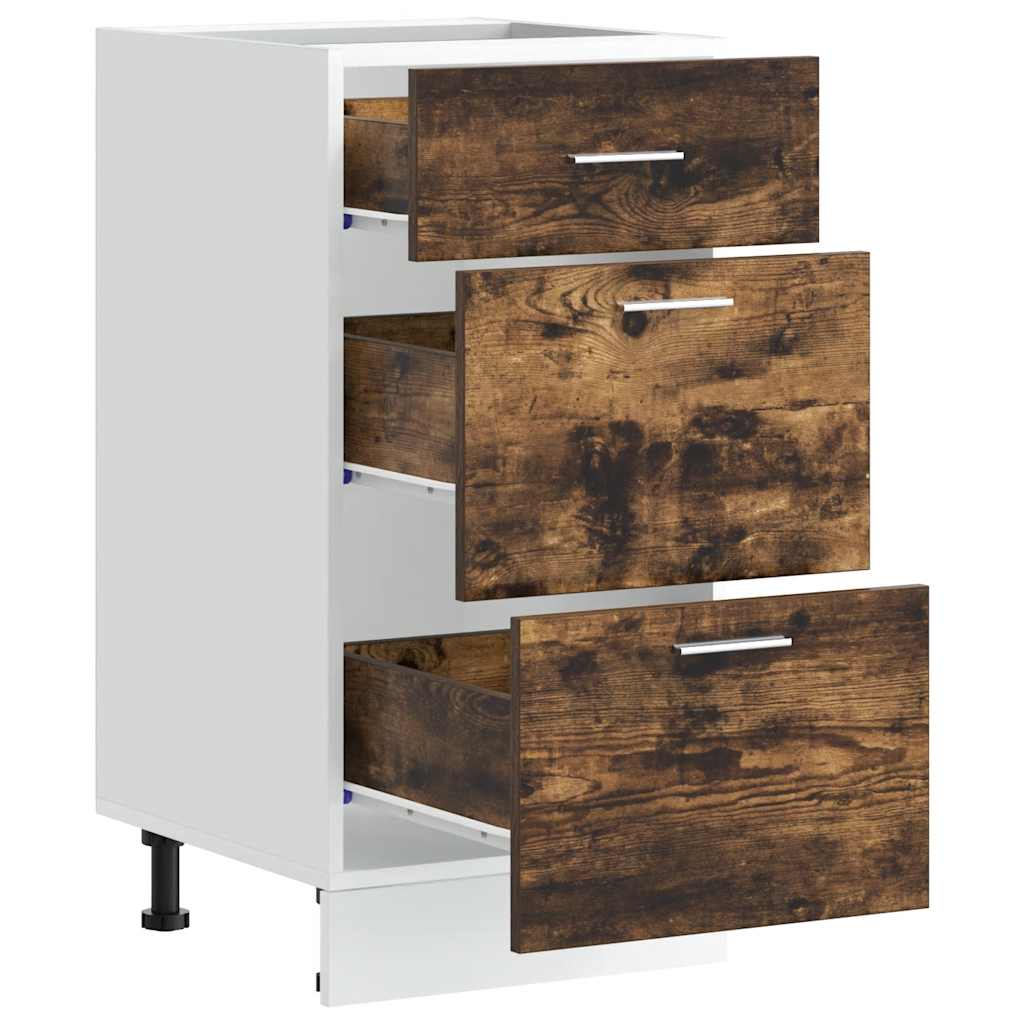 Base cabinet "Lyon" smoked oak 40x46x81.5 cm