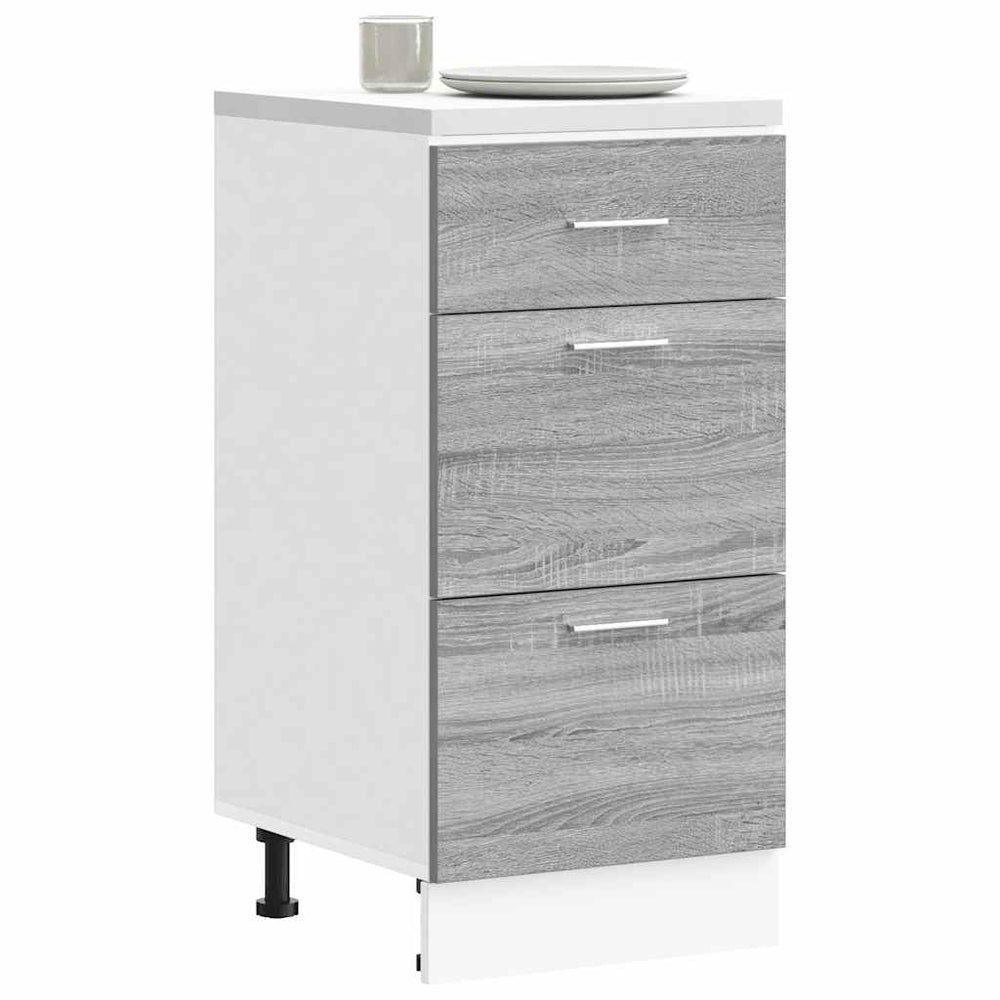 Base cabinet "Lyon" Grey Sonoma 40x46x81.5 cm