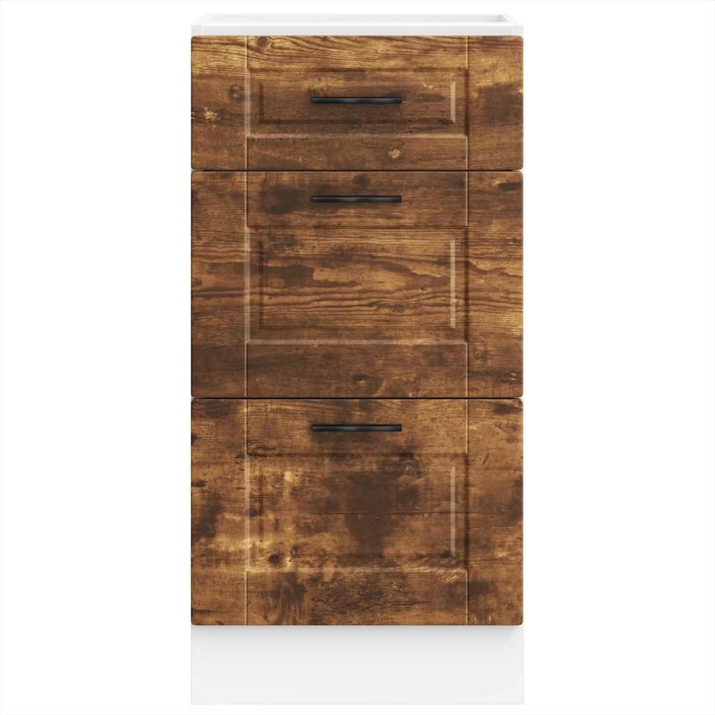 Kitchen cabinet, Porto, smoked oak, engineered wood