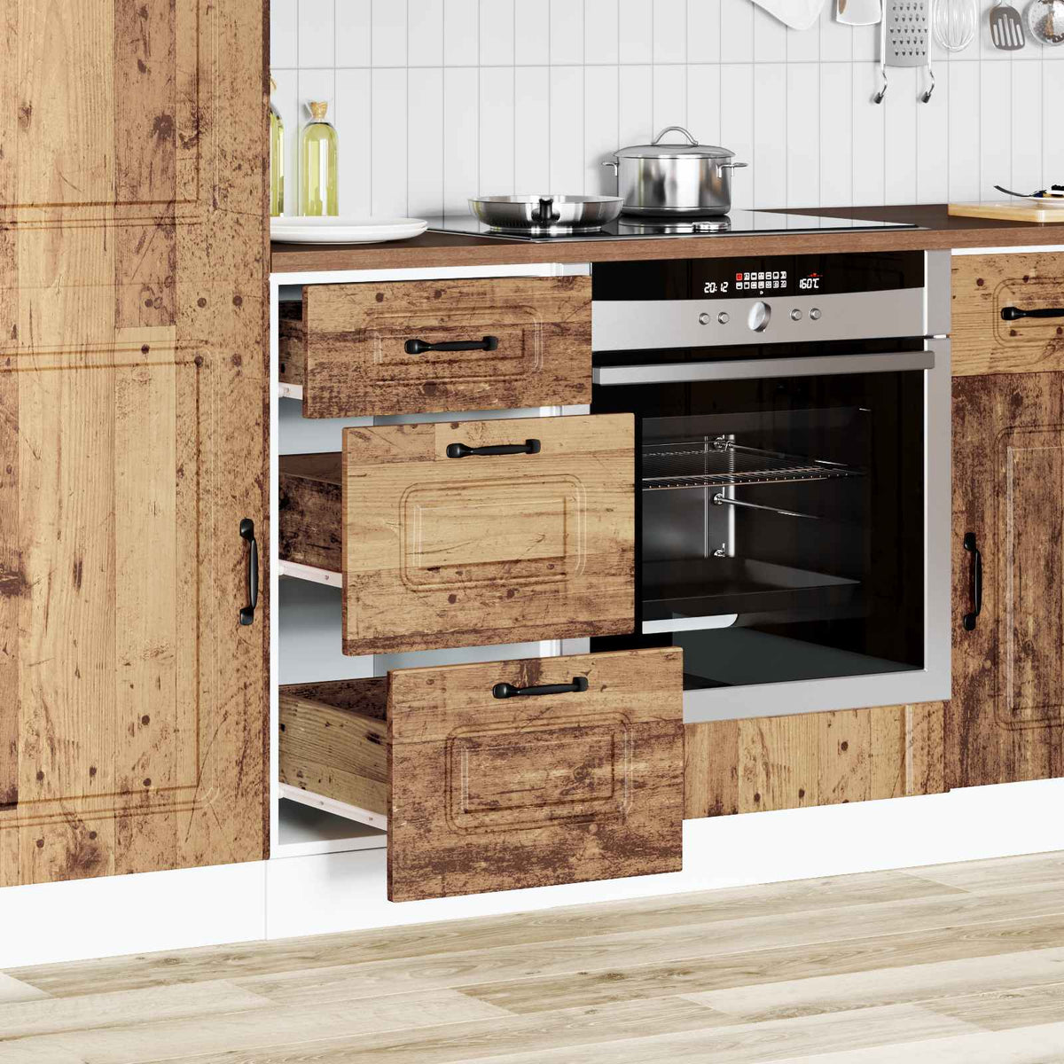 Kitchen cabinet, Kalmar, wood, processed wood