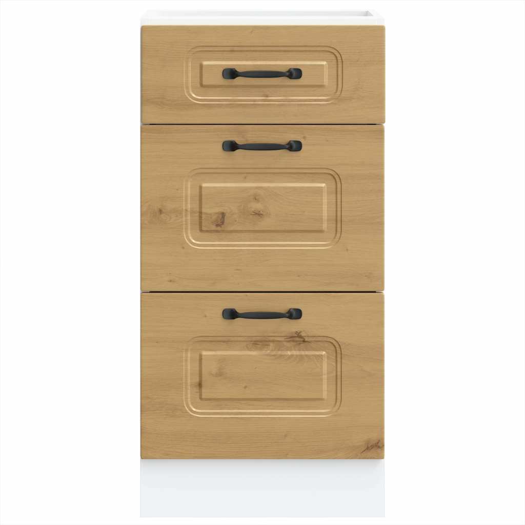 Kitchen cabinet, Kalmar, artisan oak, engineered wood