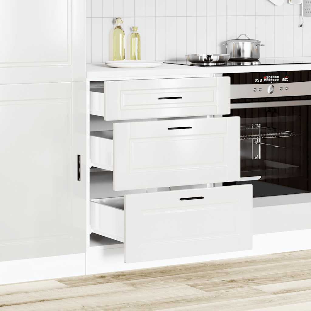 Kitchen cabinet, "Porto", glossy white, engineered wood