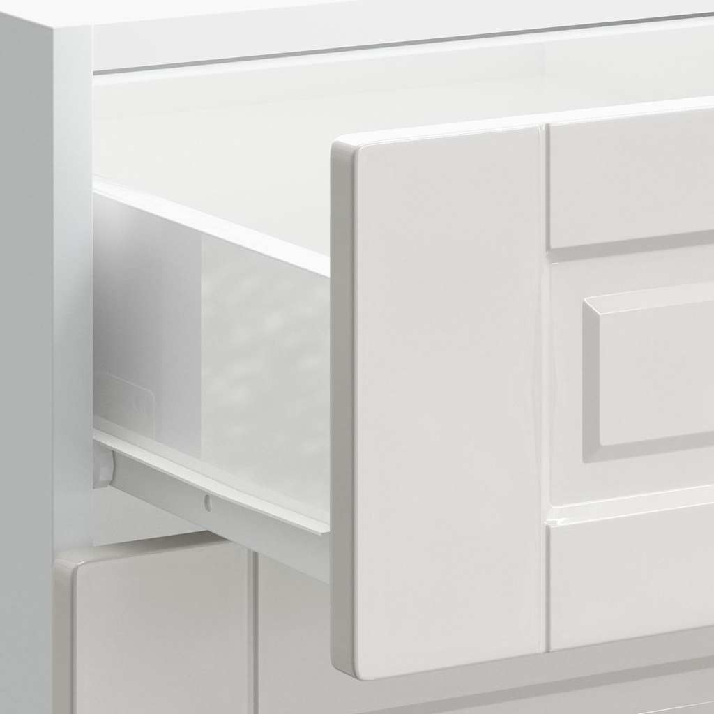 Kitchen cabinet, "Porto", glossy white, engineered wood