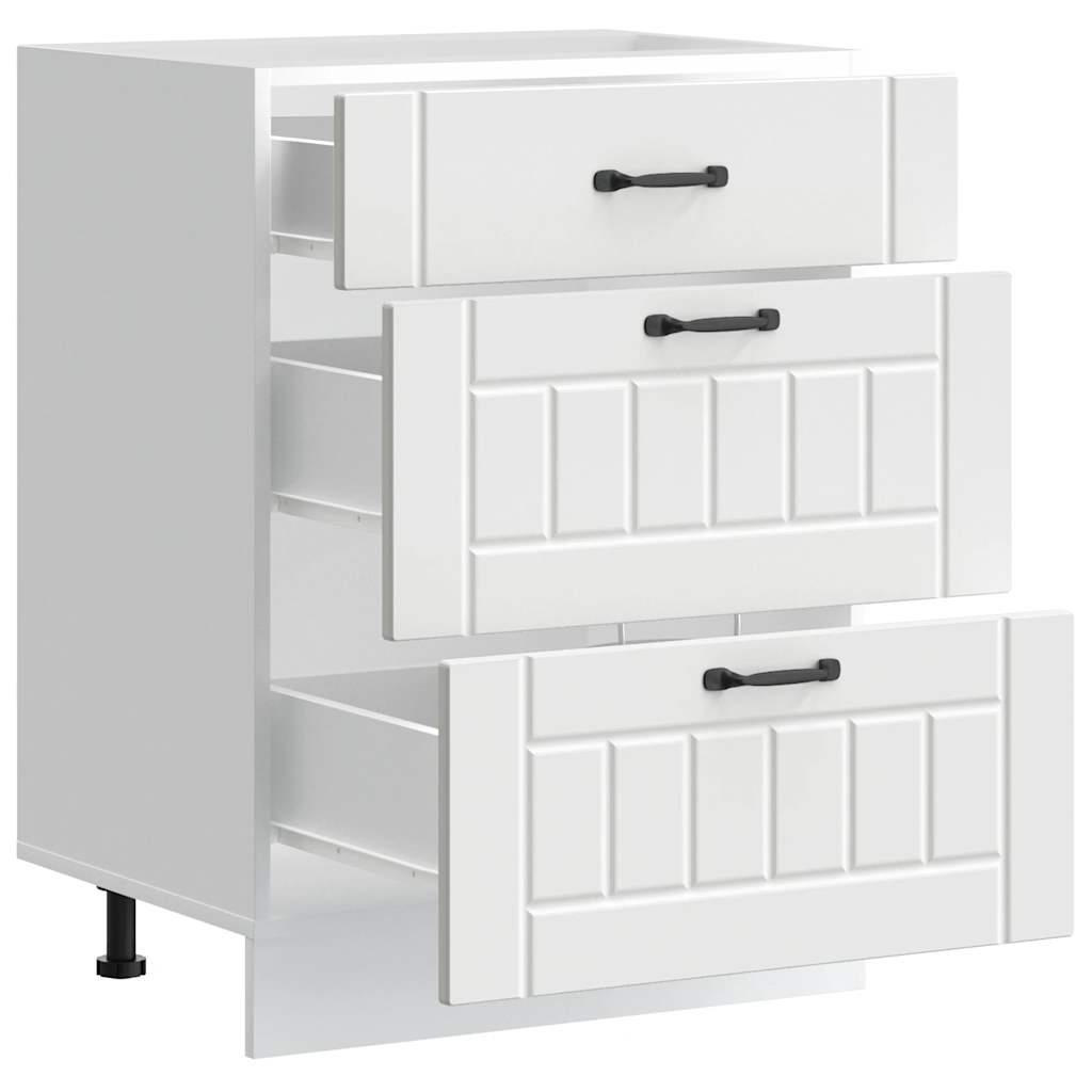 Kitchen cabinet, Lucca, white, engineered wood