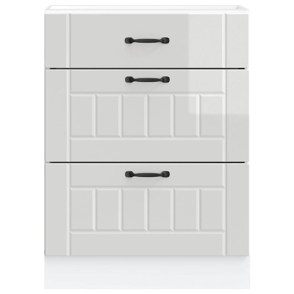 Kitchen cabinet, Lucca, white, engineered wood