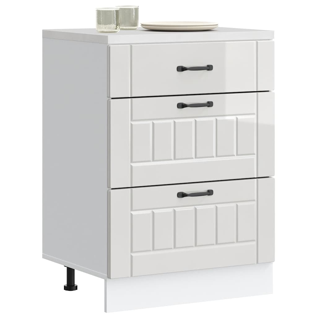 Kitchen cabinet, Lucca, white, engineered wood