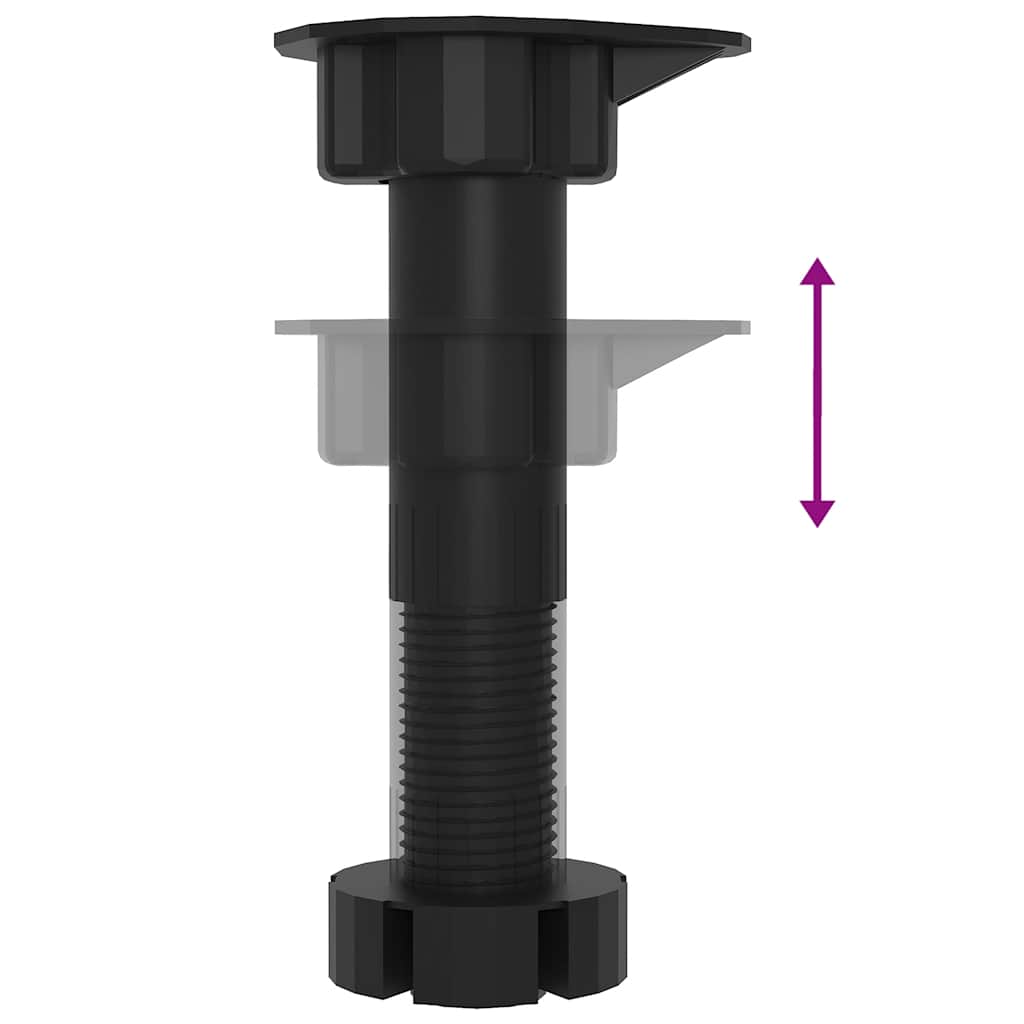 Virtuvės spintelė, Kalmar, juoda, apdirbta mediena