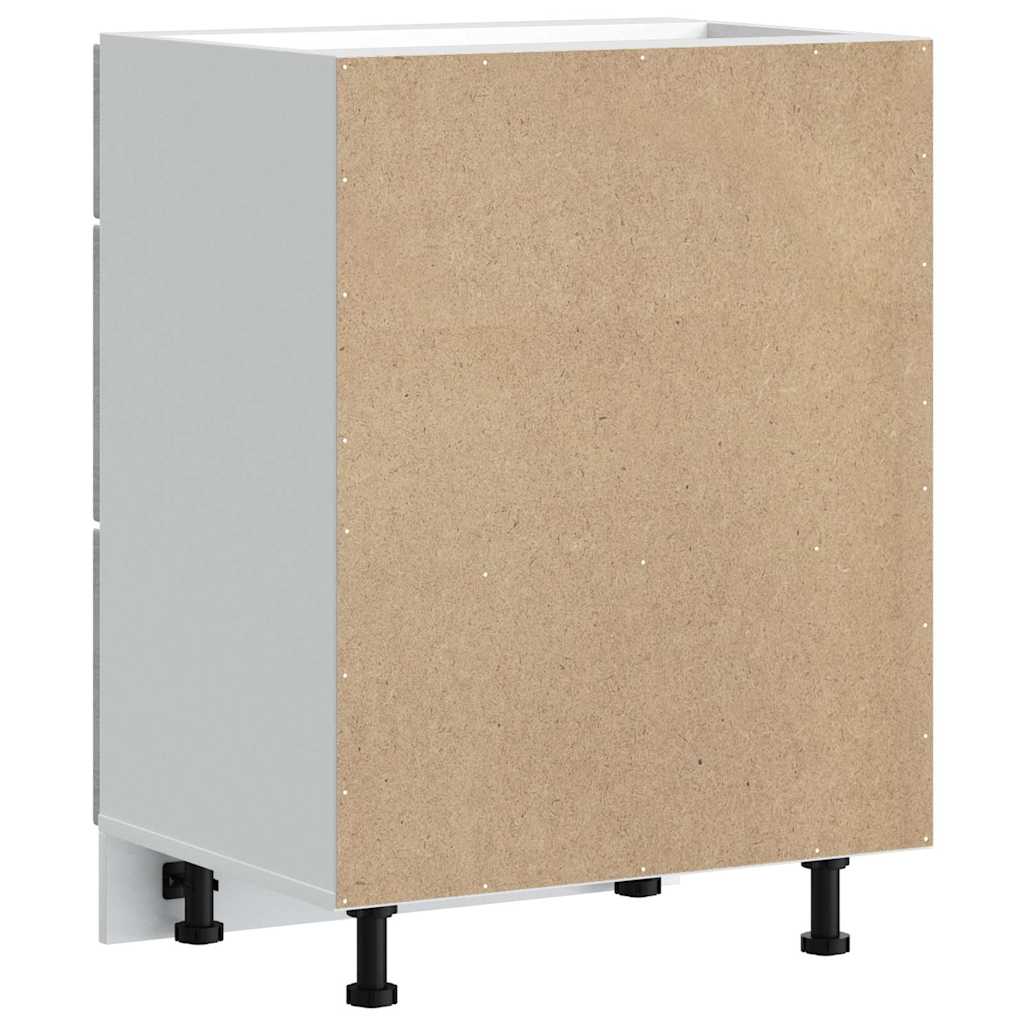 Kitchen cabinet, Kalmar, grey, engineered wood