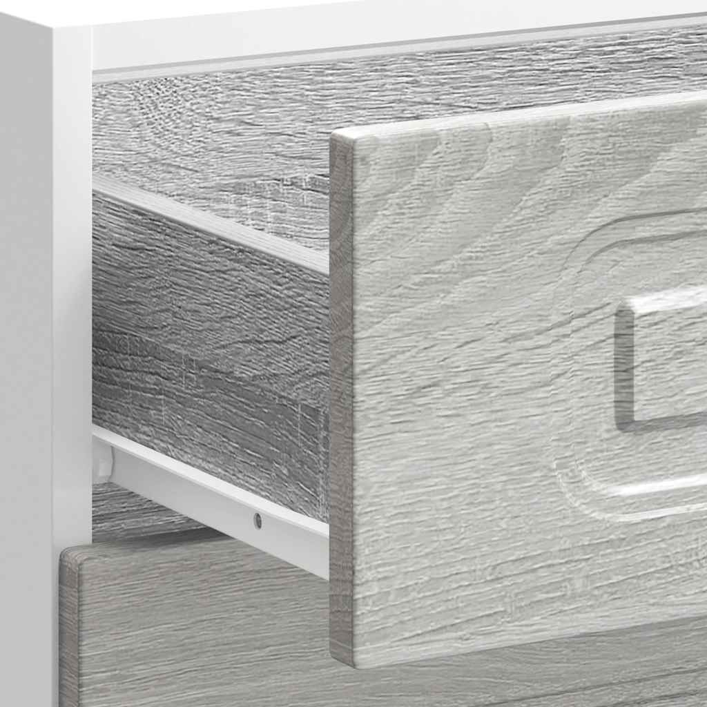 Kitchen cabinet, Kalmar, grey, engineered wood