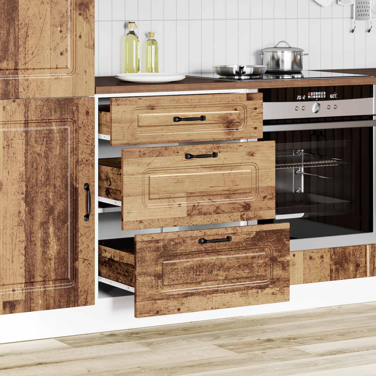 Kitchen cabinet, Kalmar, wood, processed wood