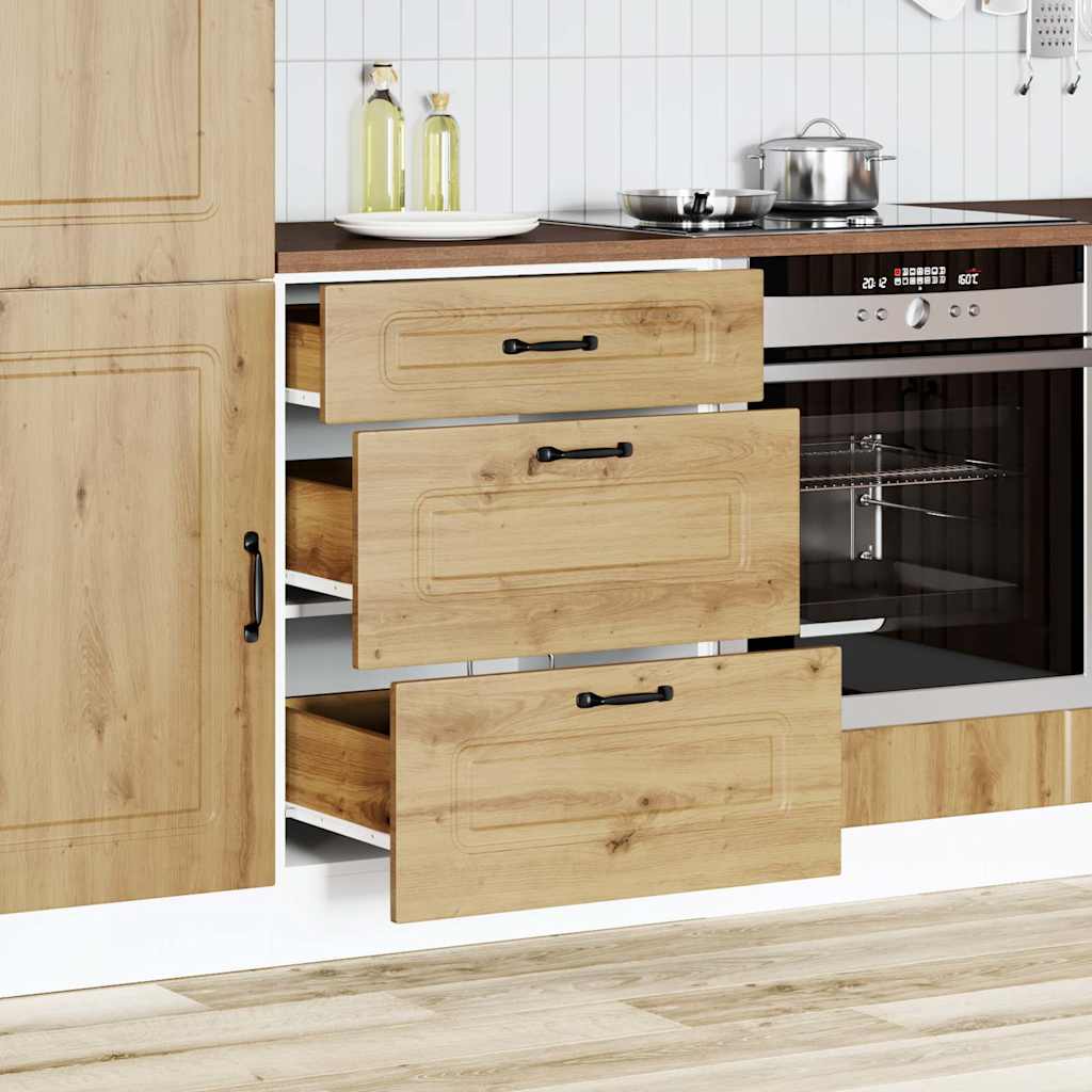 Kitchen cabinet, Kalmar, artisan oak, engineered wood