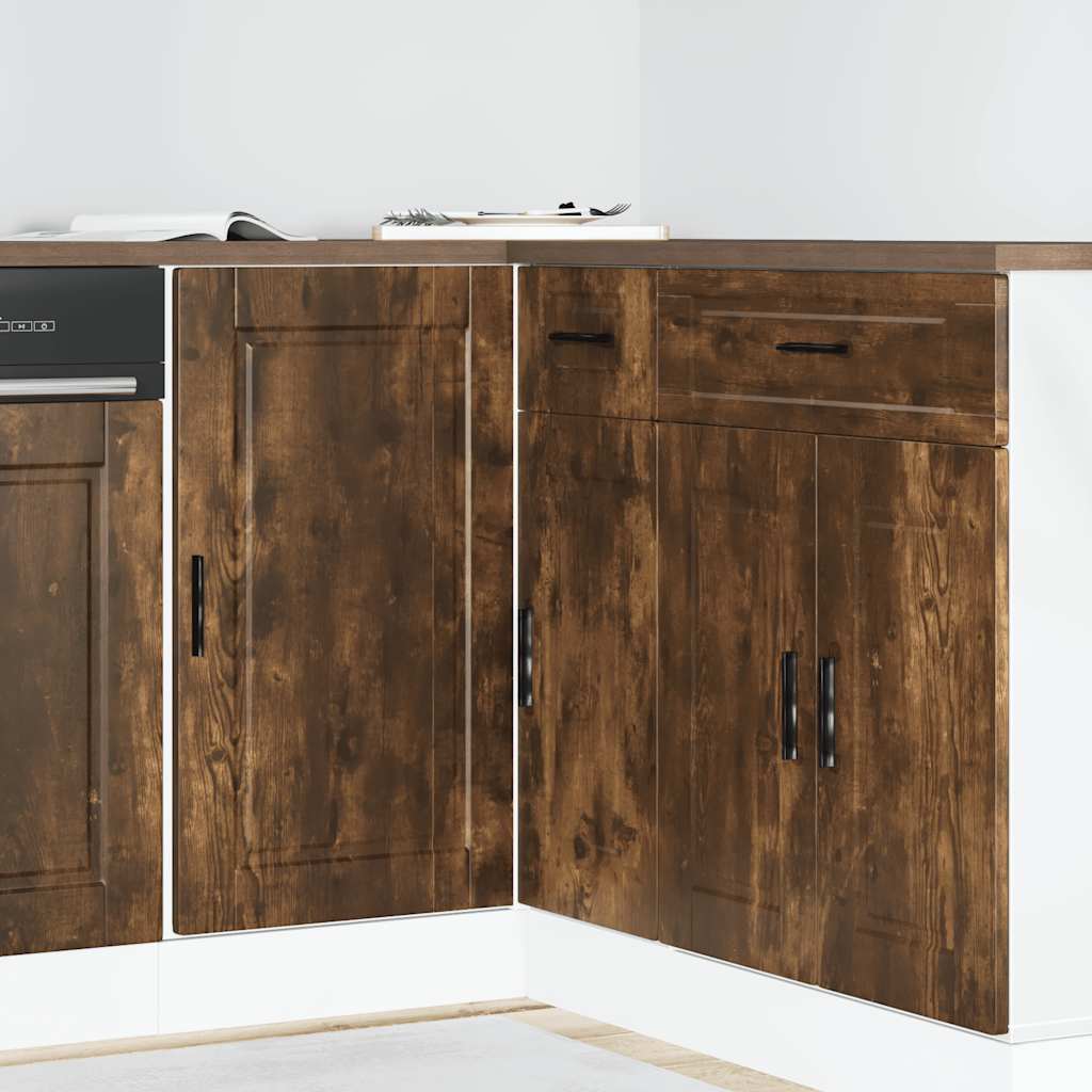 Kitchen cabinet, Porto, smoked oak, engineered wood